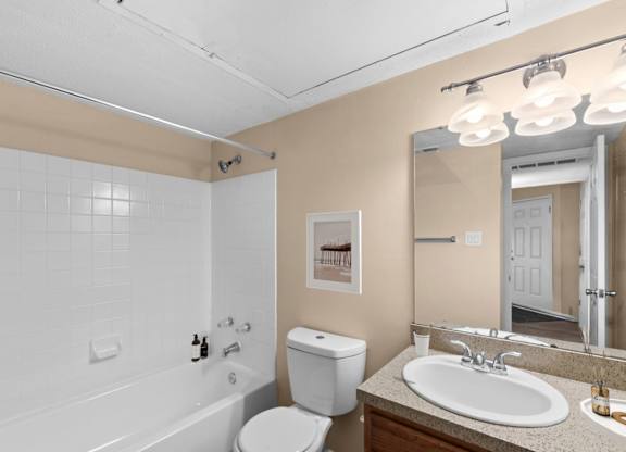 Bathroom with Wood cabinetry