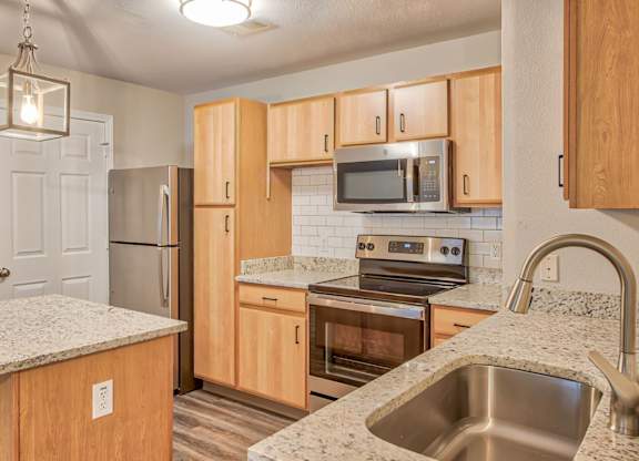 Fully Equipped Kitchen with Stainless Steel Appliances