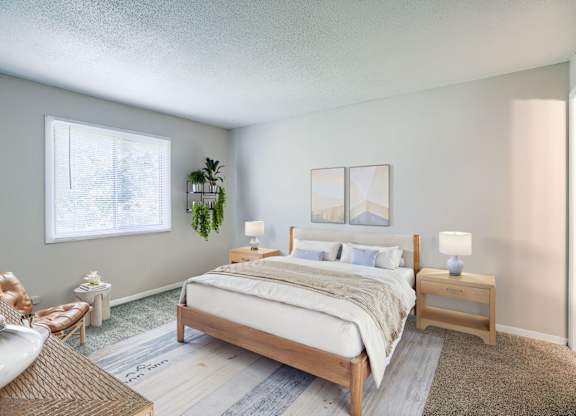 Bedroom with Plush Carpeting