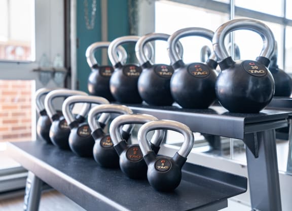 Kettlebells At The Fitness Center