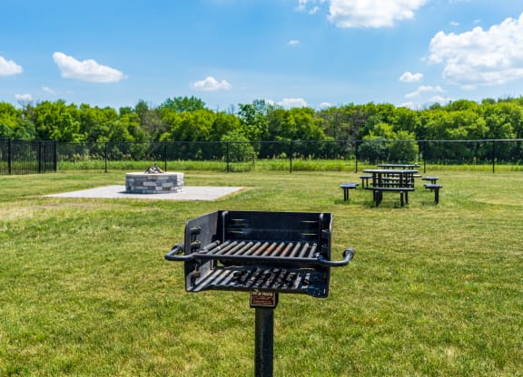 Outdoor Picnic Area With Fireplace