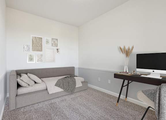 Work From Home Room with Large Window