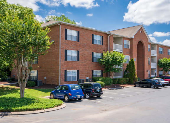 Parking Spaces in Front of an Apartment Building at The Villas at Oak Crest