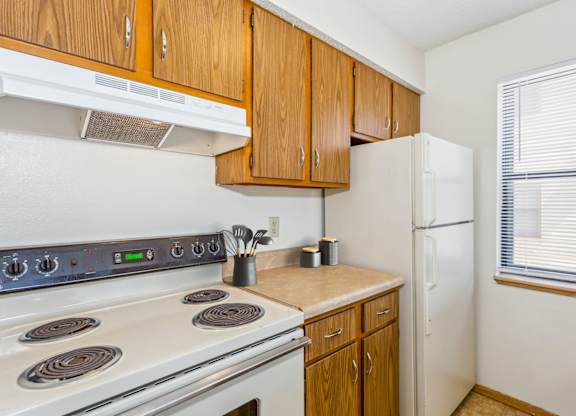 Kitchen with White Appliances