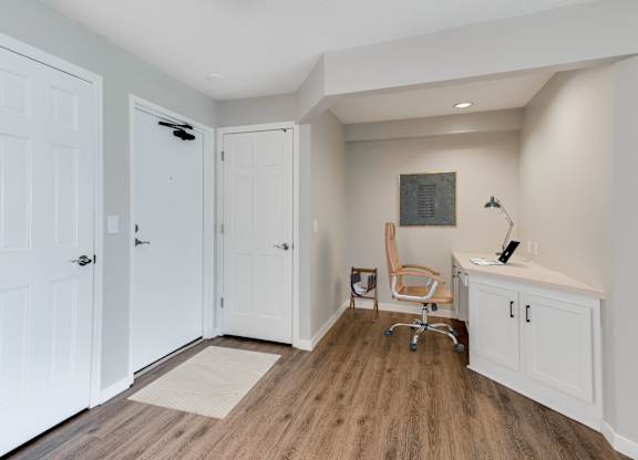 entryway with office space