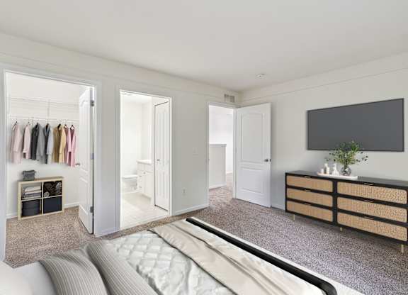 Bedroom With Walk-In Closet