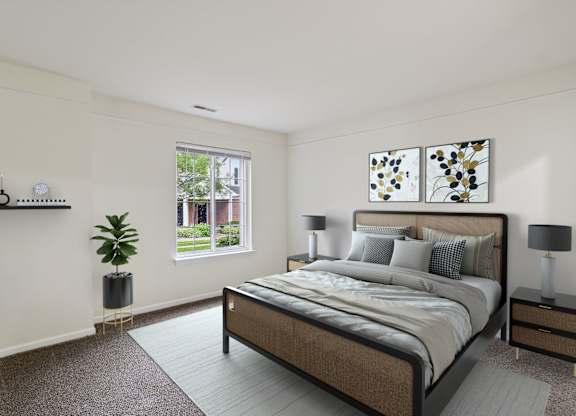 Bedroom with Abundant Natural Light