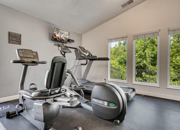 Cardio Equipment At The Fitness Center