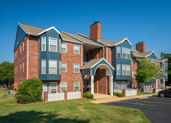 Lush Grass In Front Of Willowbend Apartment Homes