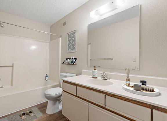 Bathroom with Wood cabinetry