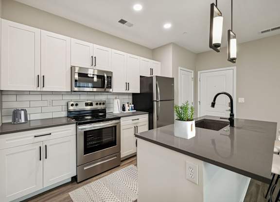 Fully Equipped Kitchen with Stainless Steel Appliances