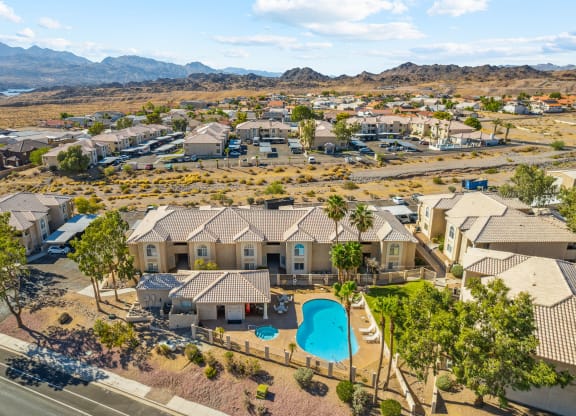 Aerial of Stone Ridge Apartments in Bullhead City