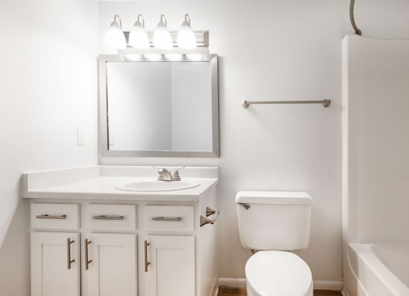bathroom at Blue Agave Villas in Rio Rancho New Mexico June 2023