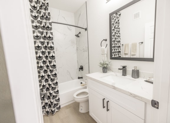 Bathroom at Haven Townhomes at P83 in Peoria Arizona 2023