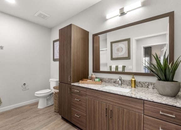 Bathroom with Quartz Counter Tops at Tucson Landing, Tucson, 85714  