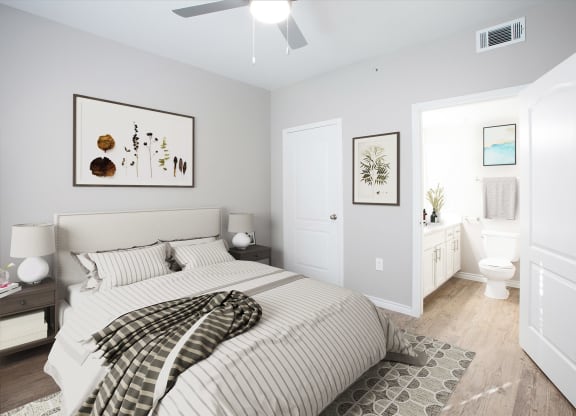 Bedroom at Links at Forest Creek in Round Rock Texas near Austin