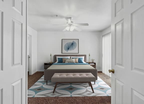 Bedroom at Stone Ridge Apartments in Bullhead City Arizona