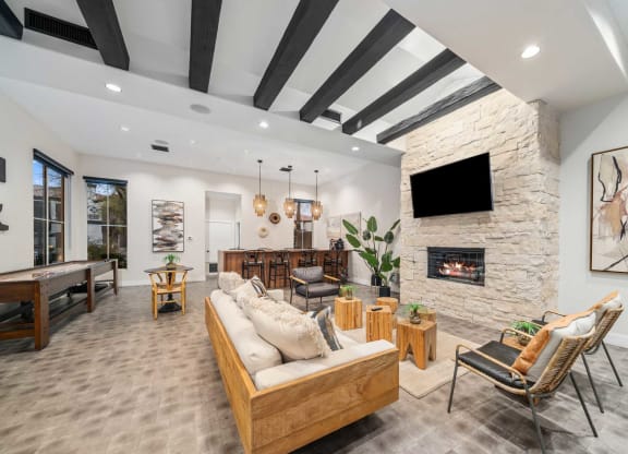 Clubhouse Lounge Area at Bear Canyon Apartments in Tucson Arizona