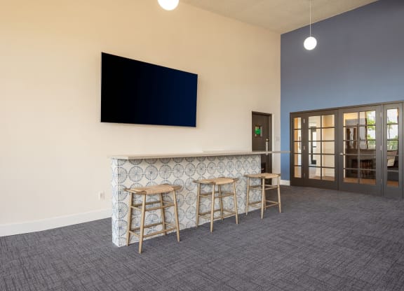 Clubhouse Tv and Bar