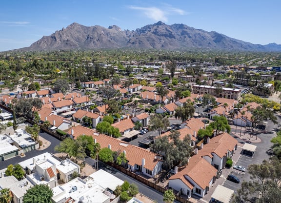 Community Arerial View at Orange Tree Village Apartments in Tucson AZ
