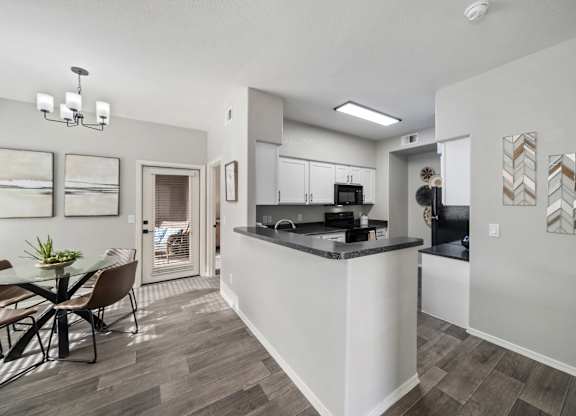 Dining Area and Breakfast Bar at Bear Canyon Apartments in Tucson Arizona