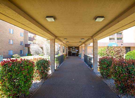 Entrance at Los Altos Towers Apartments in Albuquerque NM