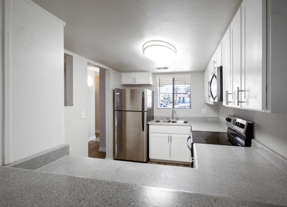Full Kitchen at Orange Tree Village Apartments in Tucson AZ