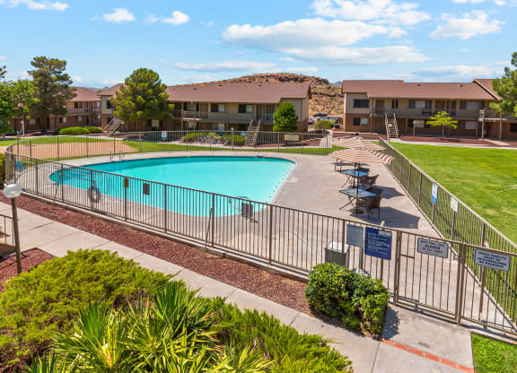 Gated Pool at Kingman Station Apartments