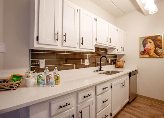 Kitchen counter at Los Altos Towers Apartments in Albuquerque NM