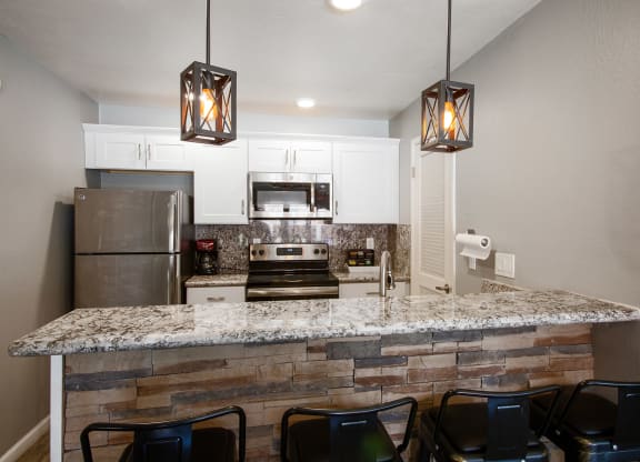 Kitchenette at Orange Tree Village Apartments in Tucson AZ