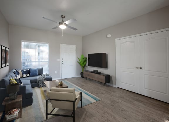Living Room at Links at Forest Creek in Round Rock Texas near Austin