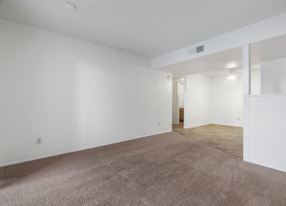 Living room at Townhomes on the Park Apartments in Phoenix AZ Nov 2020