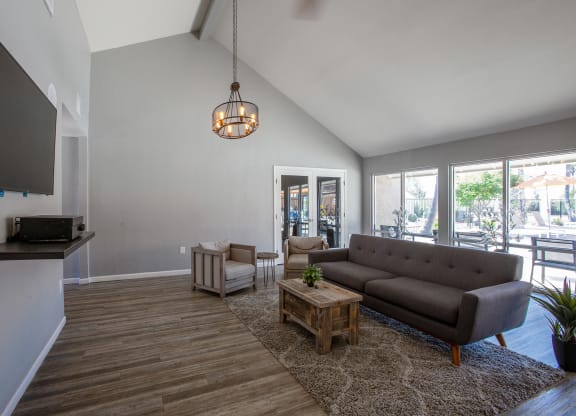 Lounge and Tv at Orange Tree Village Apartments in Tucson AZ