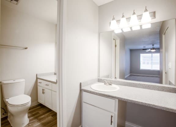 Main Bathroom at Orange Tree Village Apartments in Tucson AZ