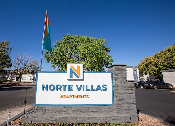 Monument Sign at Norte Villas in Albuquerque New Mexico