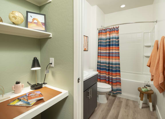 Office and Bathroom at Cabana Bridges Apartments in Tucson Arizona