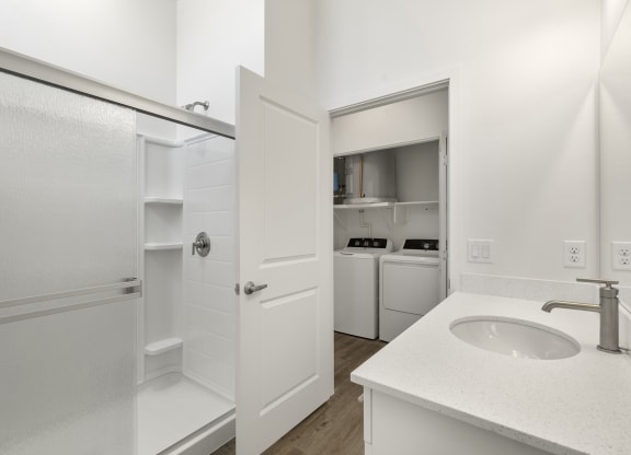 One Bedroom Bathroom at Casitas Catalina Apartments in Tucson