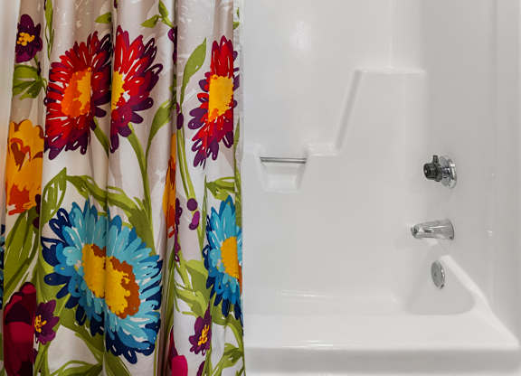 One Bedroom shower at Villa Toscana Apartments in Phoenix Arizona