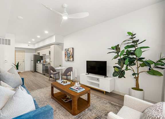 Open Concept in One Bedroom and One Bath at Lucero Apartment Homes in Phoenix Arizona
