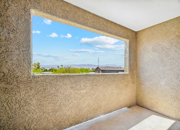 patio at Bella Vita Apartments in Bullhead City