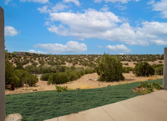 Patio View at The Bluffs at Tierra Contenta Apartments