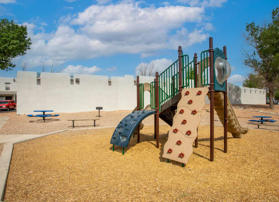 Playground Area at The Bluffs at Tierra Contenta Apartments