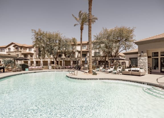 Pool at Haven Townhomes at P83 in Peoria Arizona