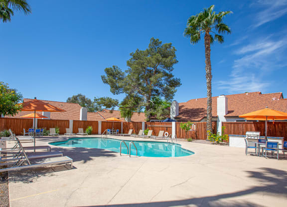 Pool at Orange Tree Village Apartments in Tucson AZ