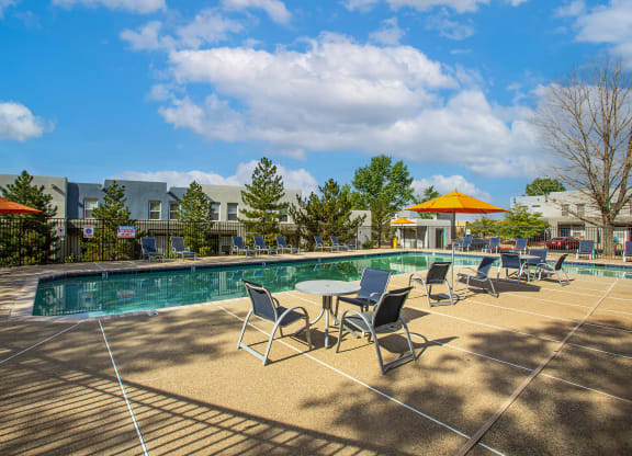 Pool at The Bluffs at Tierra Contenta Apartments