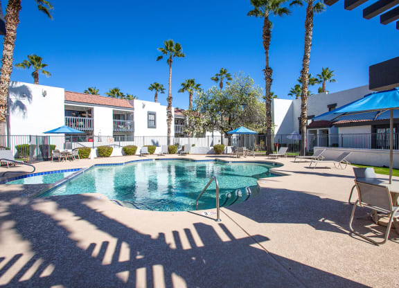 Pool at Townhomes on the Park in Phoenix Arizona 2023