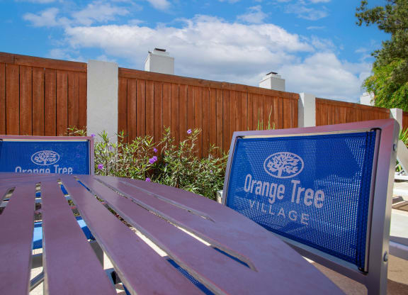 Pool Chairs at Orange Tree Village Apartments in Tucson AZ