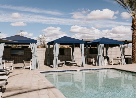 Poolside Cabana at The Aster at Mountain Vista in Mesa Arizona