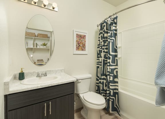Spacious Bathroom at Cabana Bridges Apartments in Tucson Arizona