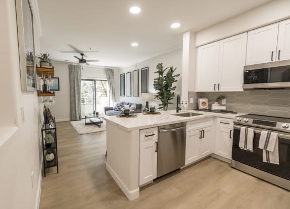 Stainless Steel Kitchen Appliances at Haven Townhomes at P83 in Peoria Arizona
